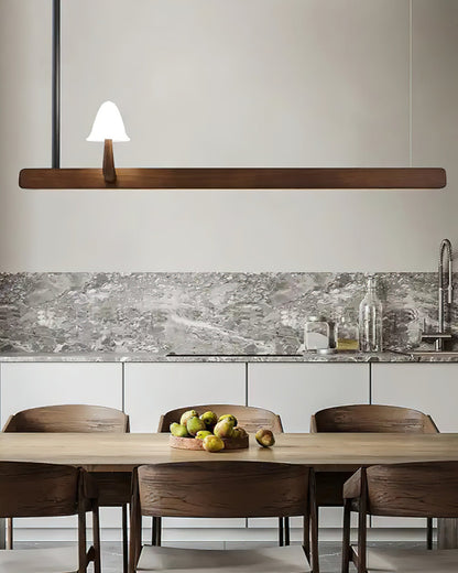Mushroom Beam Chandelier - Adjustable LED Lighting, Modern Design