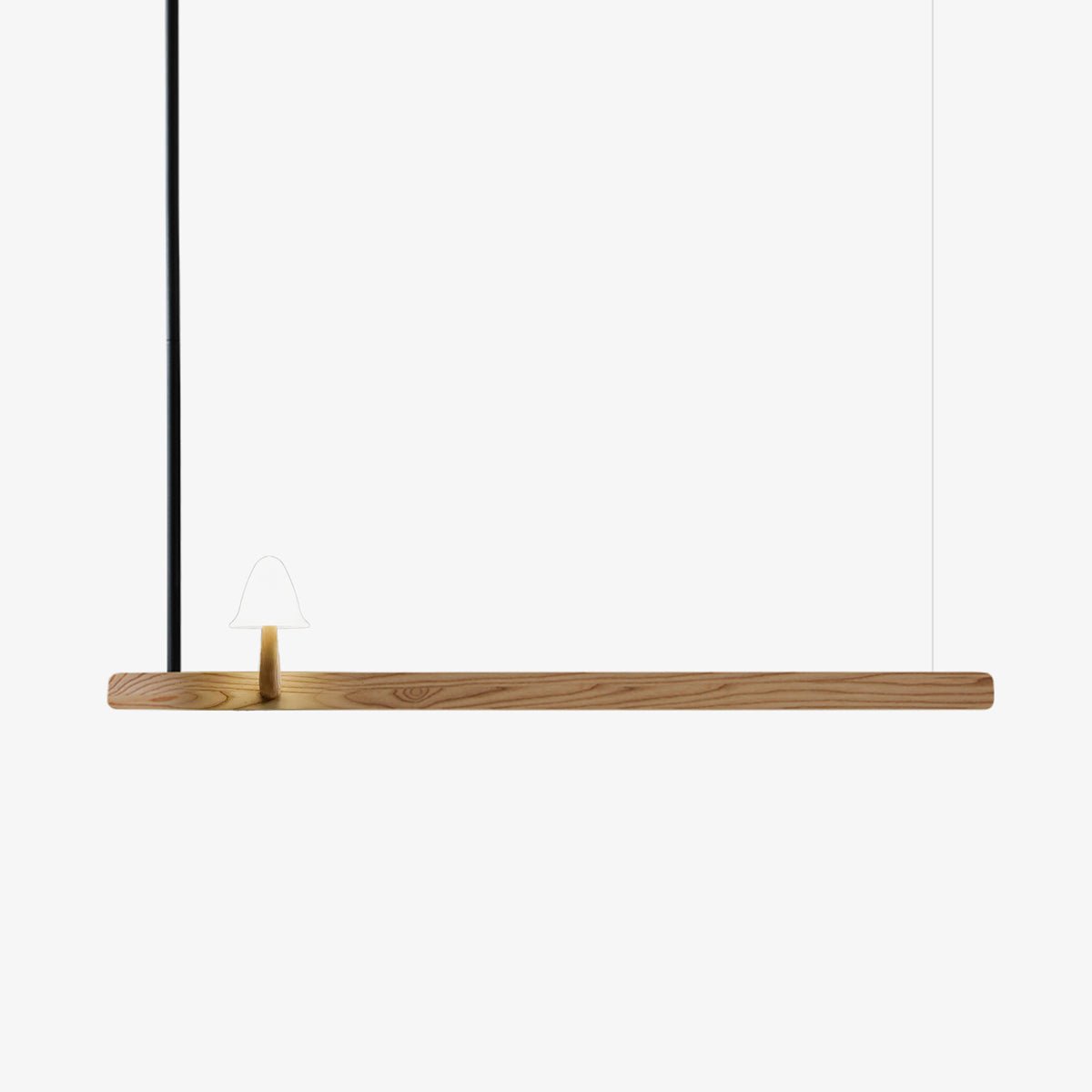 Mushroom Beam Chandelier - Adjustable LED Lighting, Modern Design