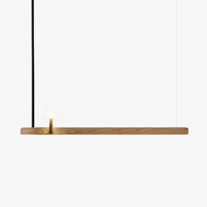 Mushroom Beam Chandelier - Adjustable LED Lighting, Modern Design