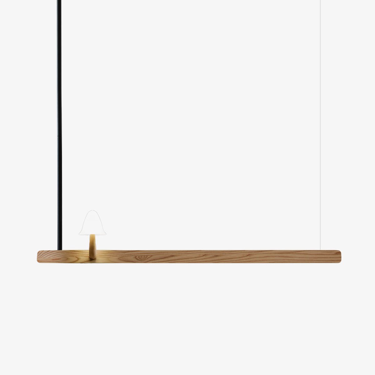 Mushroom Beam Chandelier - Adjustable LED Lighting, Modern Design
