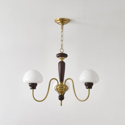Mushroom Cap Chandelier - Elegant Design with Adjustable Height & LED