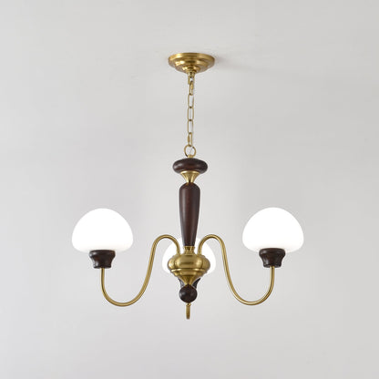 Mushroom Cap Chandelier - Elegant Design with Adjustable Height & LED