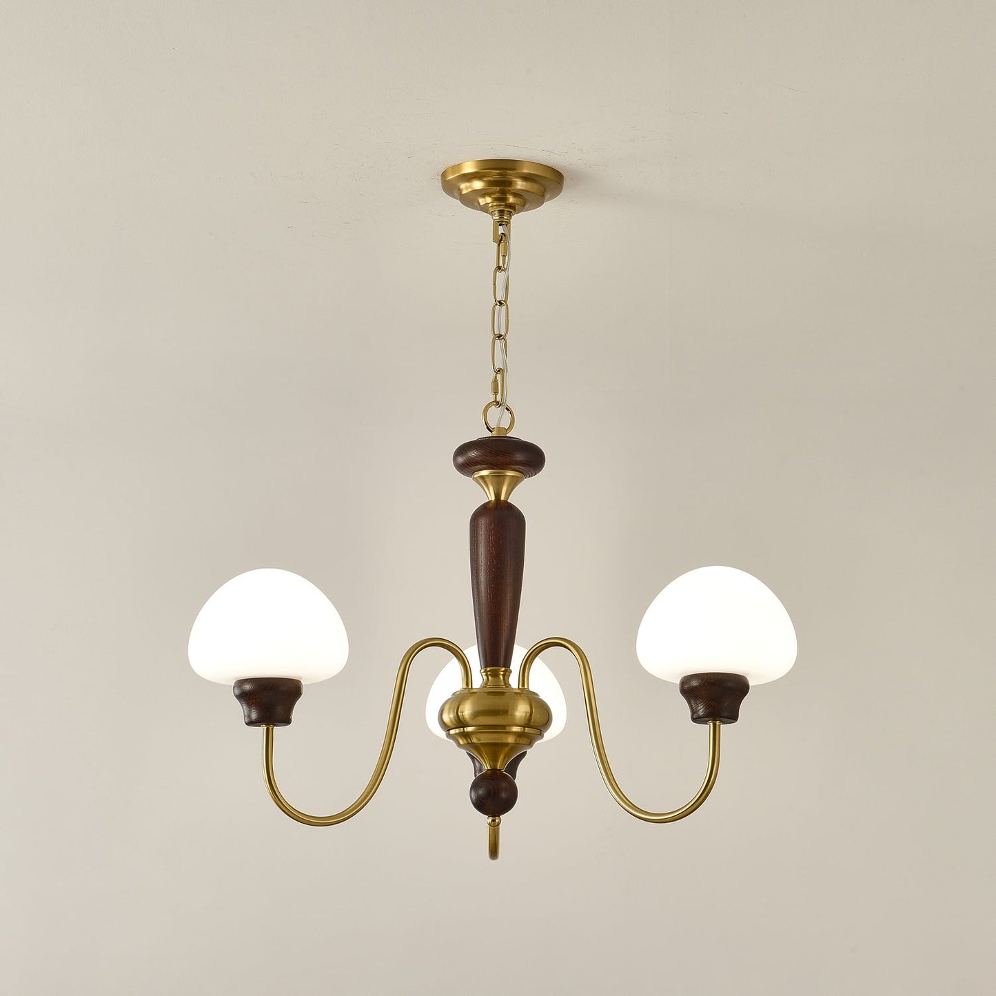 Mushroom Cap Chandelier - Elegant Design with Adjustable Height & LED