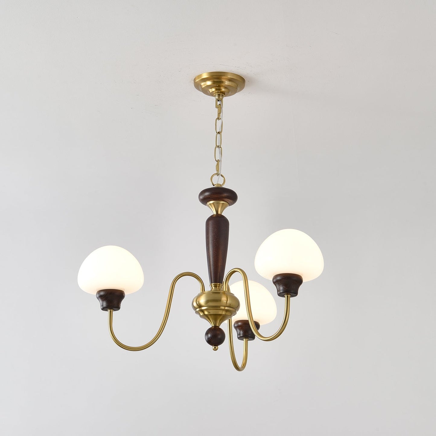 Mushroom Cap Chandelier - Elegant Design with Adjustable Height & LED
