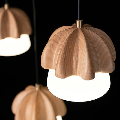Elegant Mushroom Cluster Chandelier - Adjustable Height & Energy Effic
