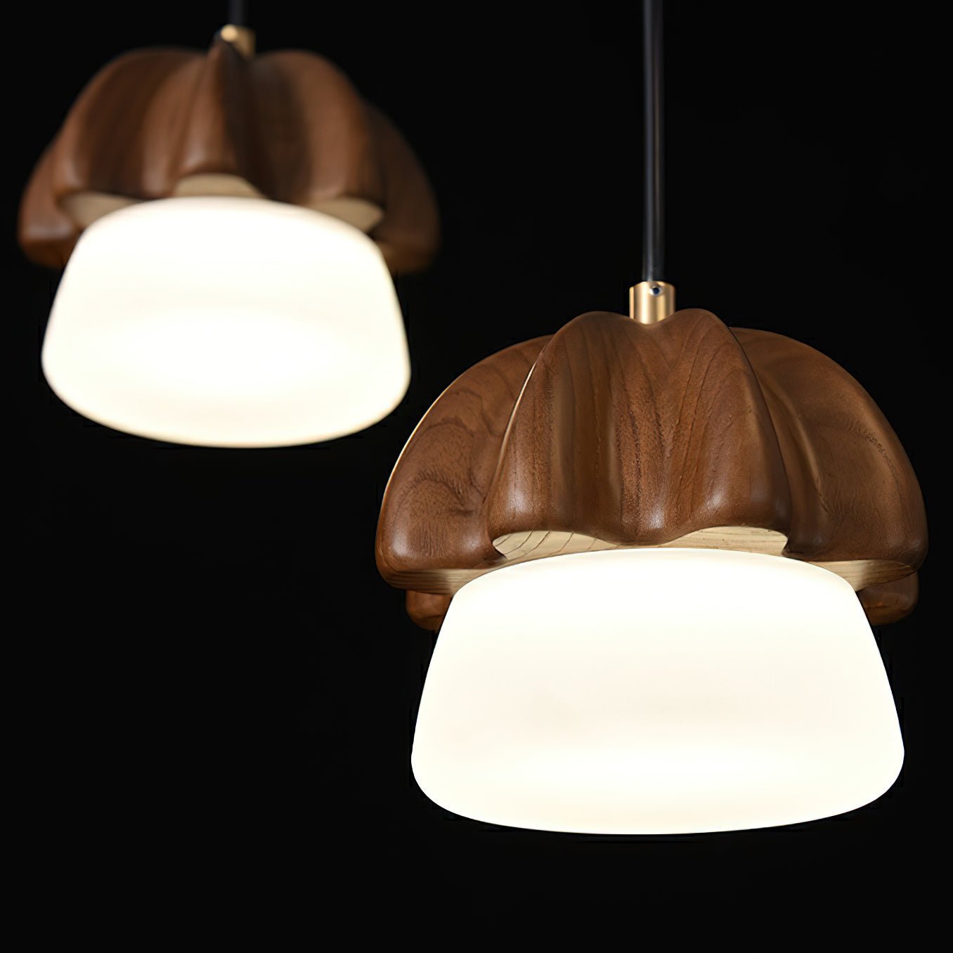 Elegant Mushroom Cluster Chandelier - Adjustable Height & Energy Effic