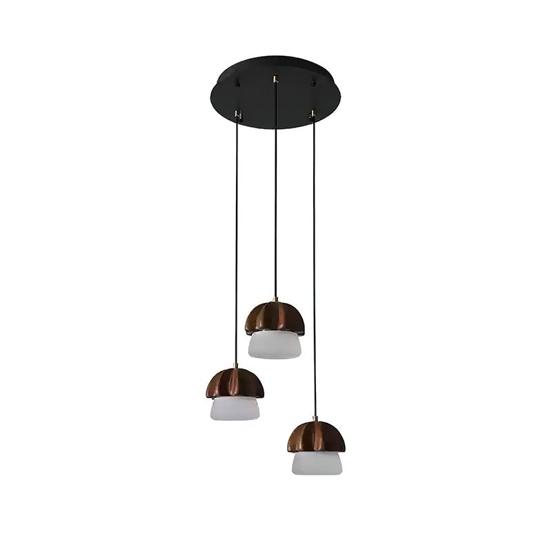 Elegant Mushroom Cluster Chandelier - Adjustable Height & Energy Effic