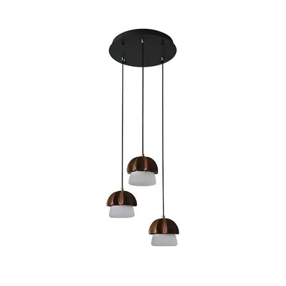 Elegant Mushroom Cluster Chandelier - Adjustable Height & Energy Effic