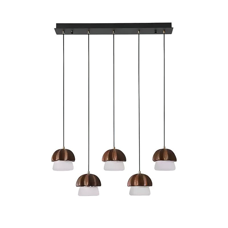 Elegant Mushroom Cluster Chandelier - Adjustable Height & Energy Effic