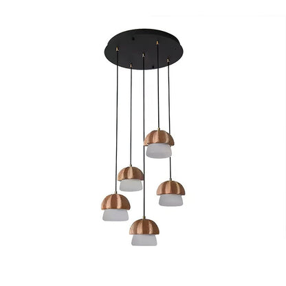 Elegant Mushroom Cluster Chandelier - Adjustable Height & Energy Effic