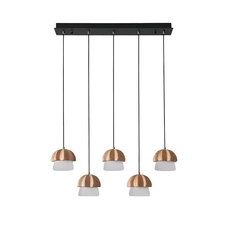 Elegant Mushroom Cluster Chandelier - Adjustable Height & Energy Effic