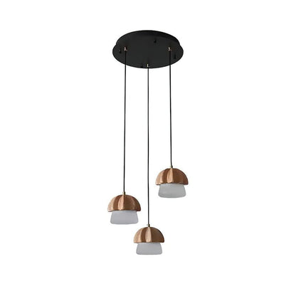 Elegant Mushroom Cluster Chandelier - Adjustable Height & Energy Effic