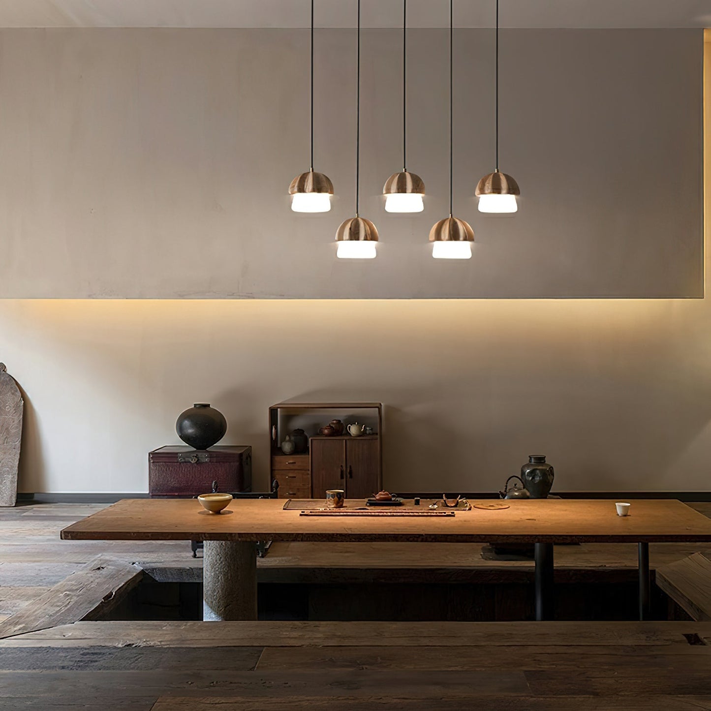 Elegant Mushroom Cluster Chandelier - Adjustable Height & Energy Effic