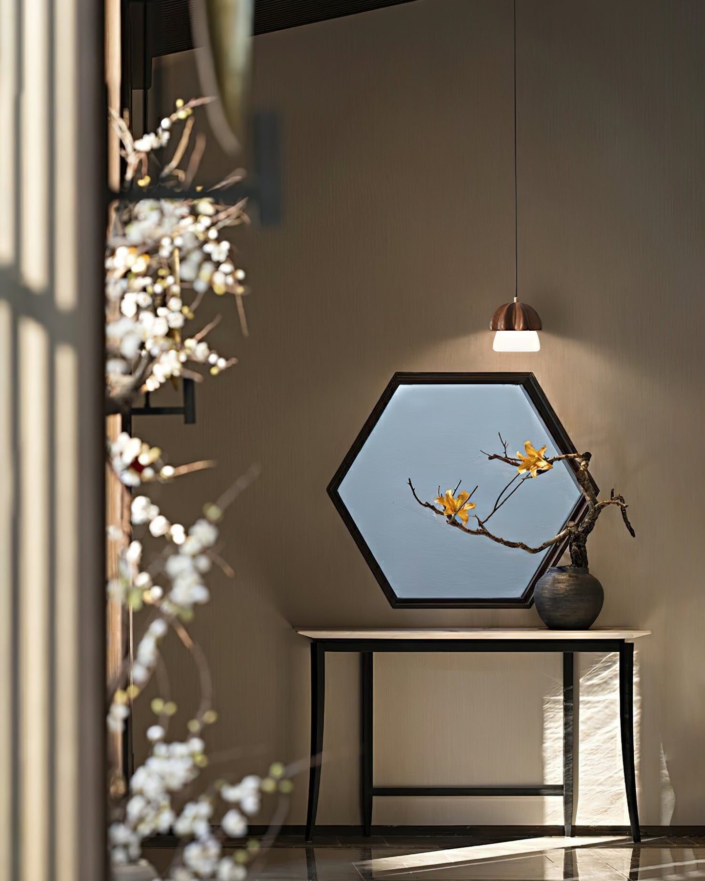 Elegant Mushroom Cluster Chandelier - Adjustable Height & Energy Effic