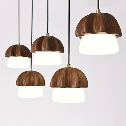 Elegant Mushroom Cluster Chandelier - Adjustable Height & Energy Effic