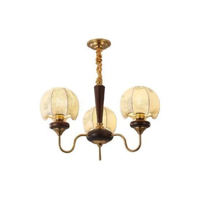 Mushroom Fabric Chandelier - Elegant Design, Adjustable Height, Soft L