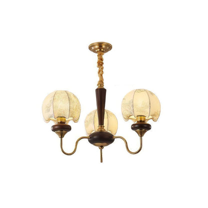 Mushroom Fabric Chandelier - Elegant Design, Adjustable Height, Soft L