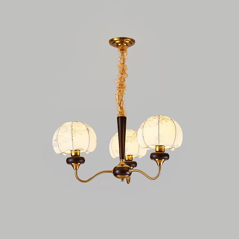 Mushroom Fabric Chandelier - Elegant Design, Adjustable Height, Soft L