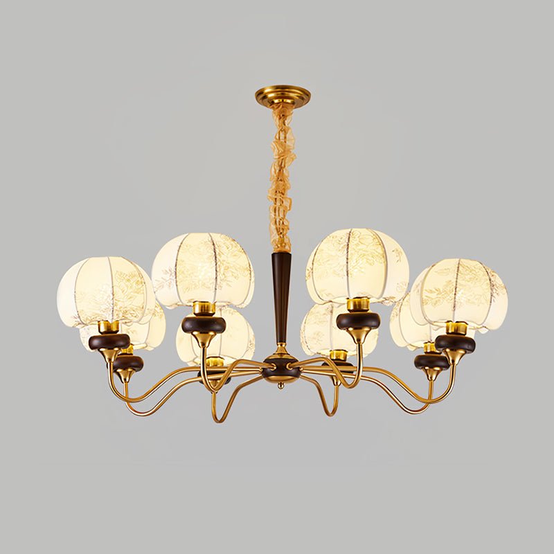 Mushroom Fabric Chandelier - Elegant Design, Adjustable Height, Soft L