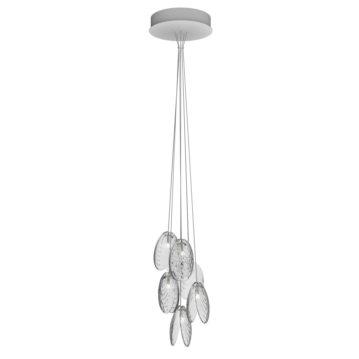 Mussels Cluster Chandelier - Elegant Design with Adjustable Height & W