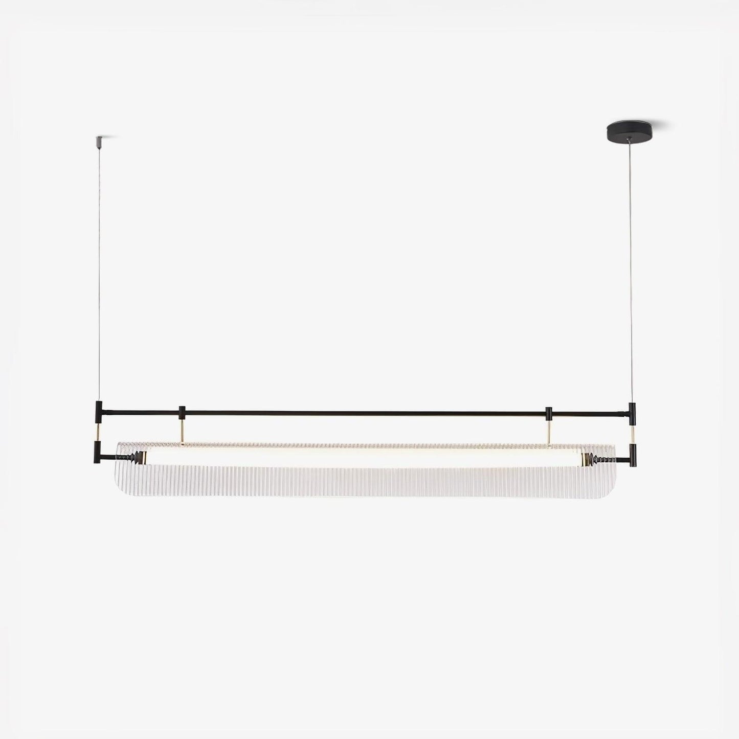 Modern Linear Strip Chandelier - Adjustable Height, Energy-Efficient L