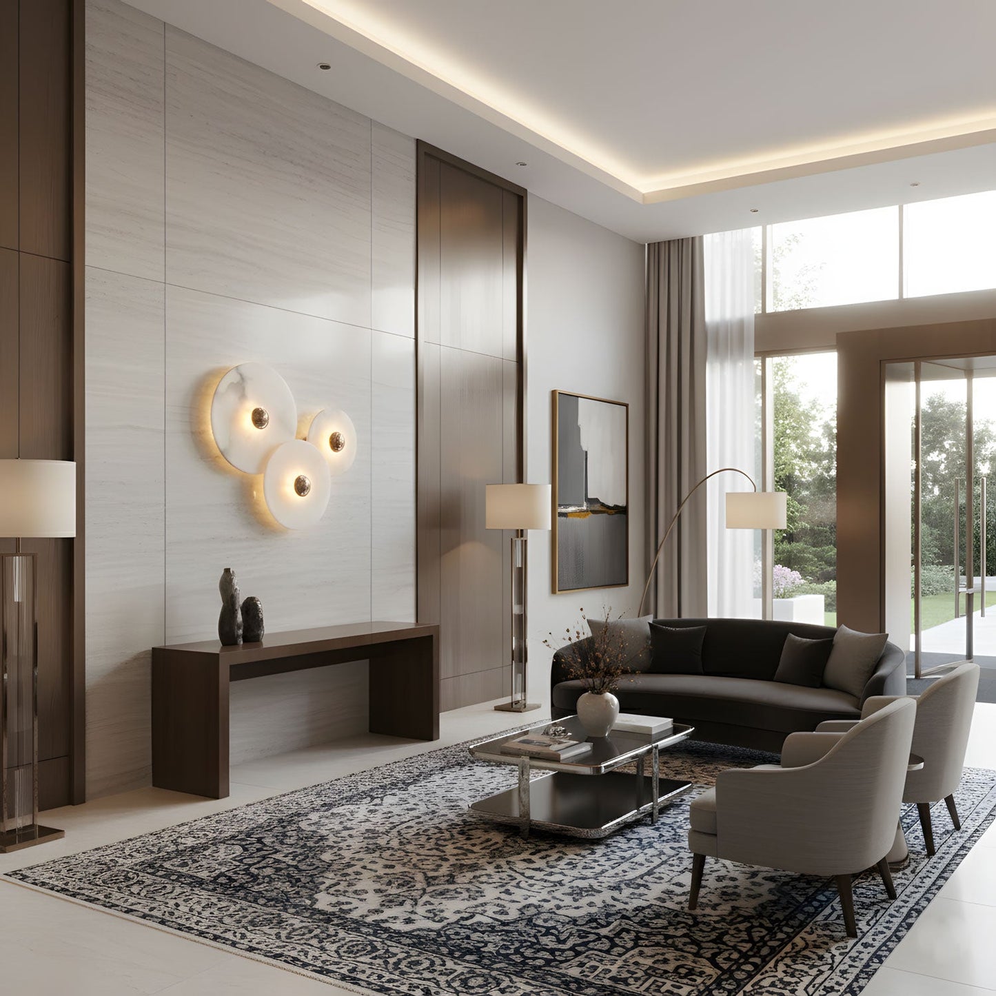 Nayra Alabaster Wall Lamp - Elegant Design with Adjustable Light Direc