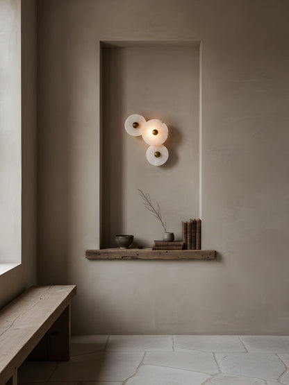 Nayra Alabaster Wall Lamp - Elegant Design with Adjustable Light Direc