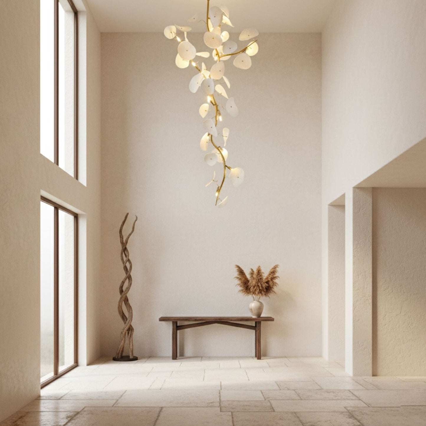 Nebula Petal Chandelier - Modern Design with Adjustable Brightness
