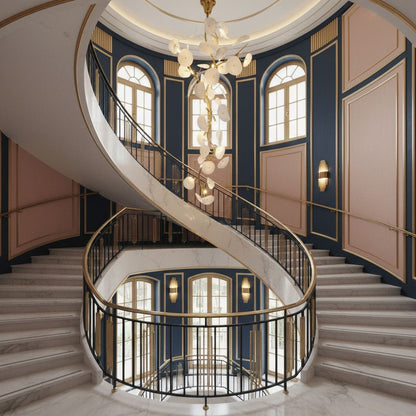 Nebula Petal Chandelier - Modern Design with Adjustable Brightness