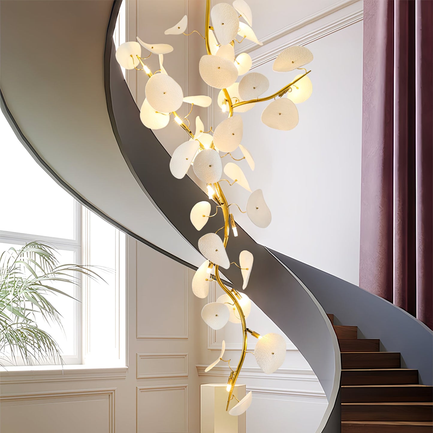 Nebula Petal Chandelier - Modern Design with Adjustable Brightness