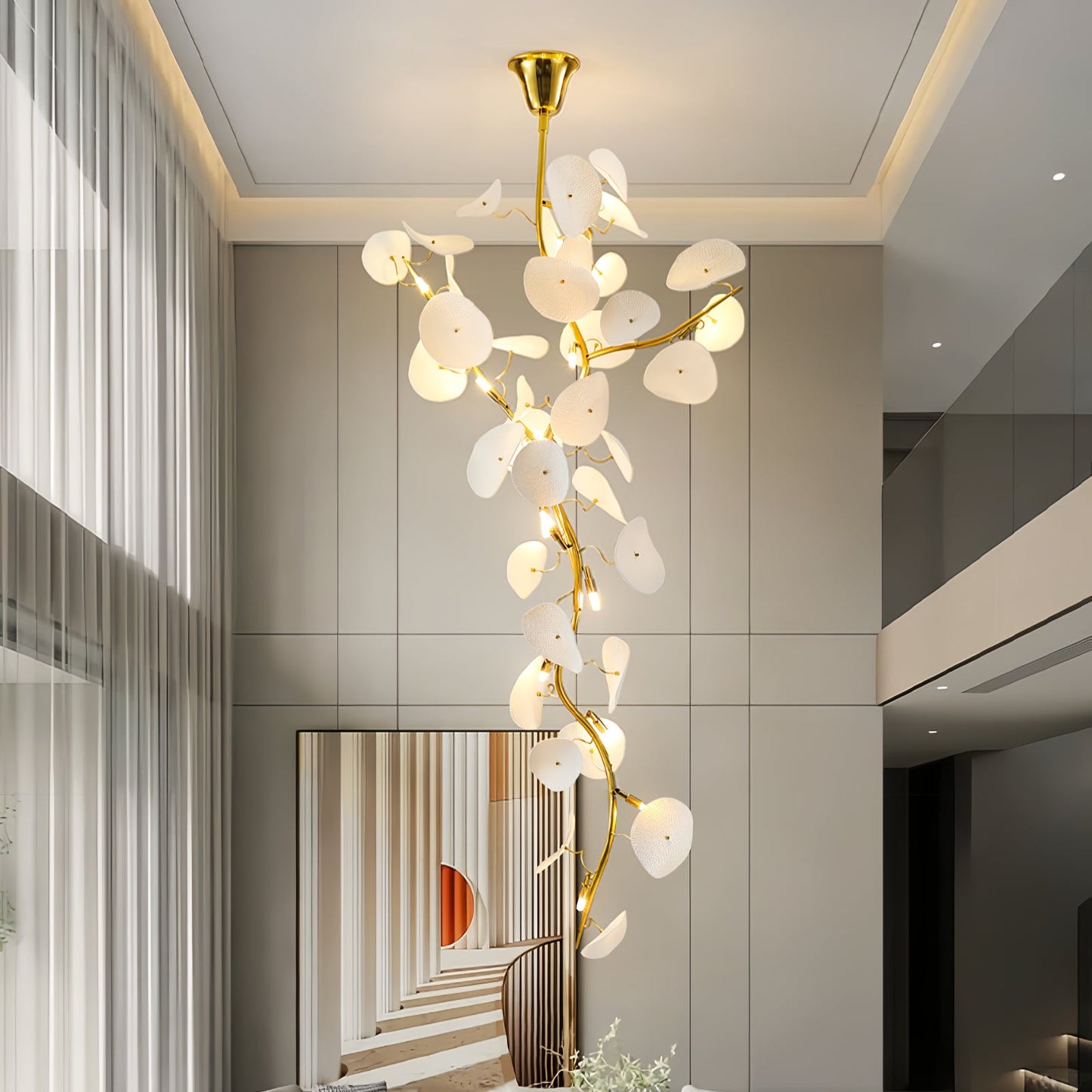 Nebula Petal Chandelier - Modern Design with Adjustable Brightness