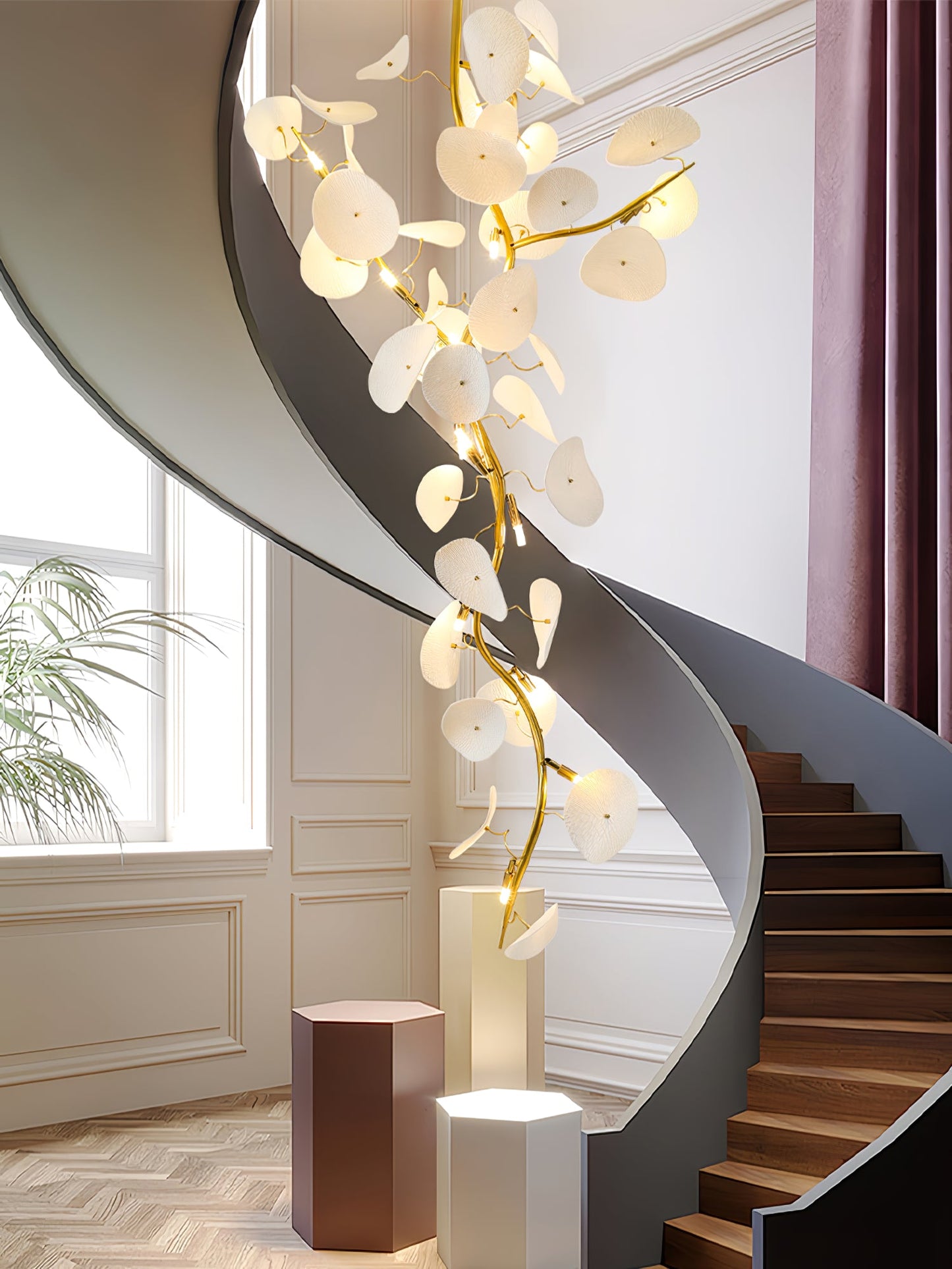 Nebula Petal Chandelier - Modern Design with Adjustable Brightness