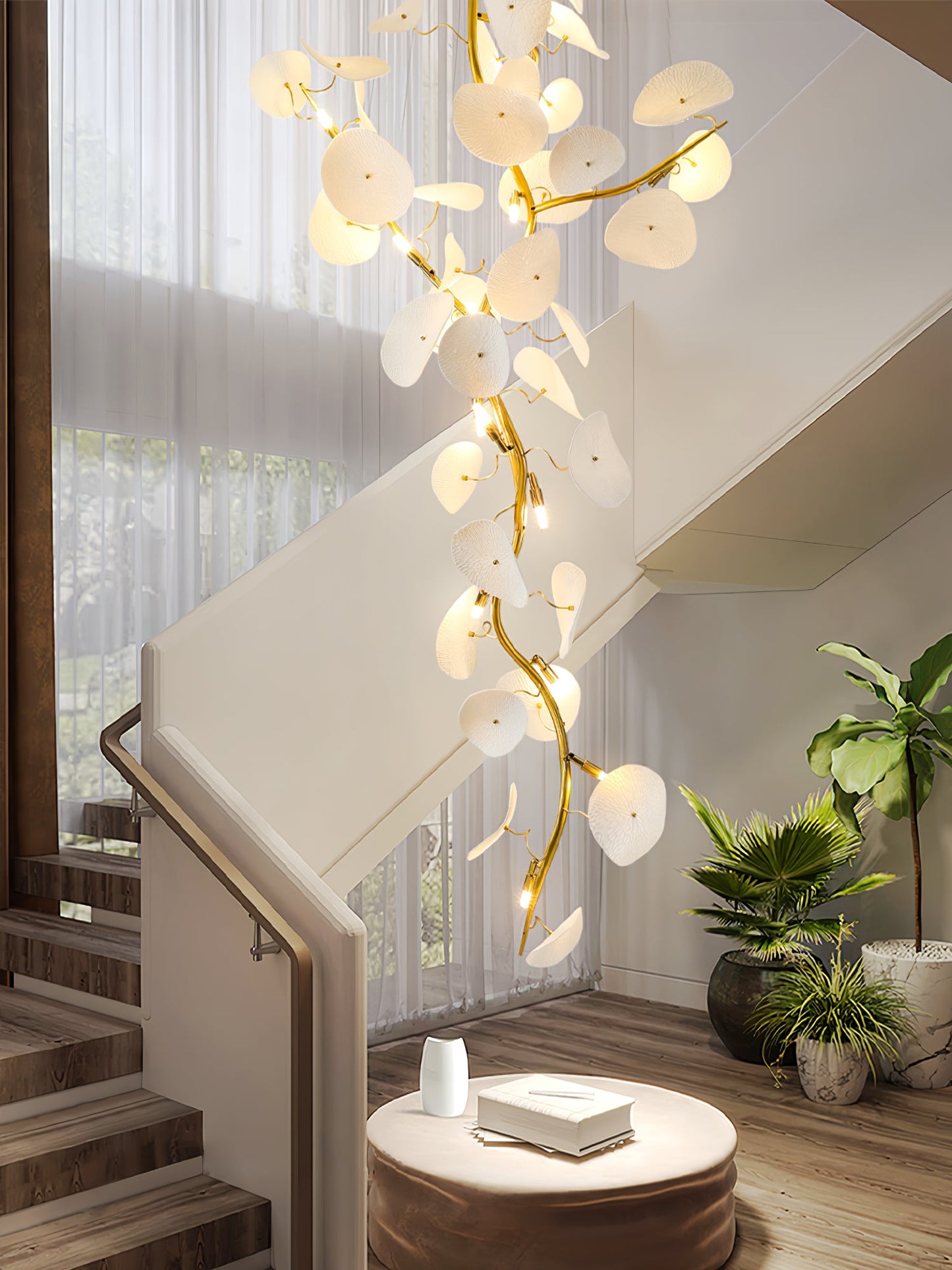 Nebula Petal Chandelier - Modern Design with Adjustable Brightness