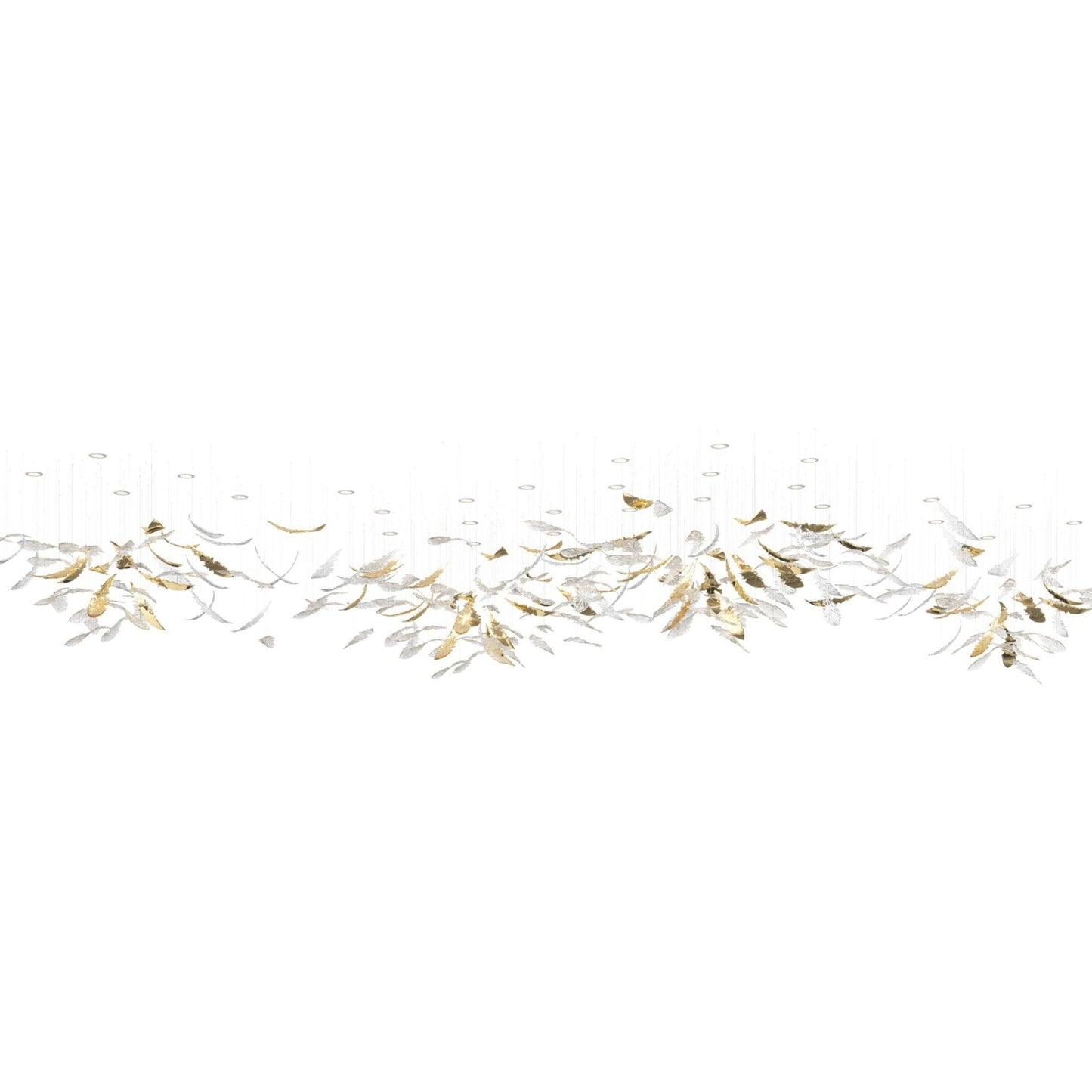 Nectar Leaves Chandelier - Elegant Design with Adjustable Brightness