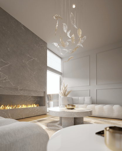 Nectar Leaves Chandelier - Elegant Design with Adjustable Brightness