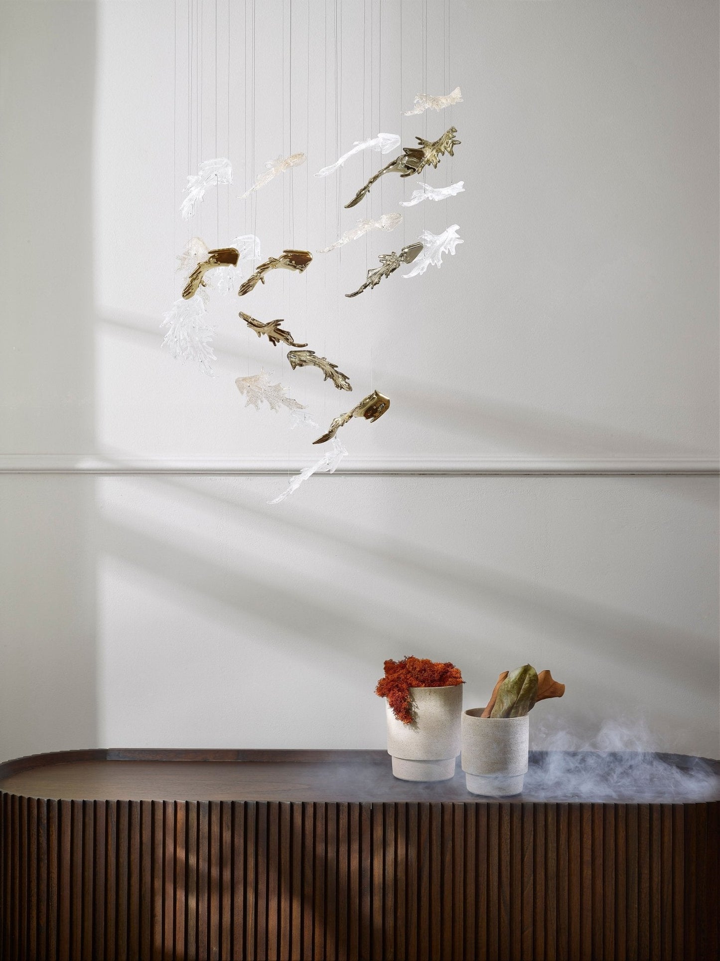 Nectar Leaves Chandelier - Elegant Design with Adjustable Brightness
