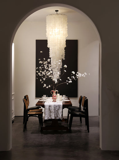 Nerida Shell Chandelier - Elegant Design with Adjustable Height & LED