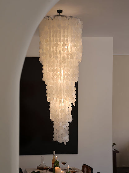 Nerida Shell Chandelier - Elegant Design with Adjustable Height & LED