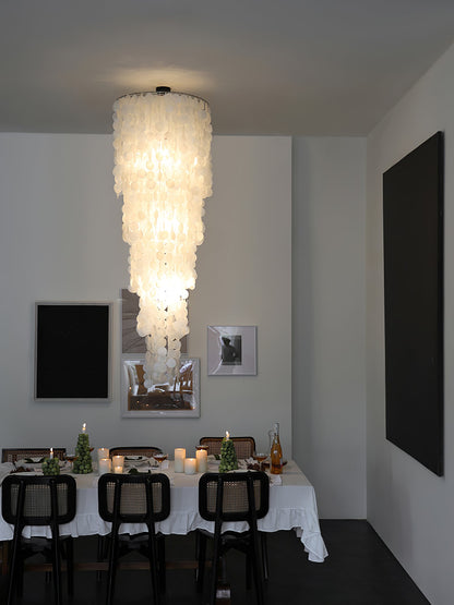 Nerida Shell Chandelier - Elegant Design with Adjustable Height & LED