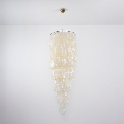 Nerida Shell Chandelier - Elegant Design with Adjustable Height & LED