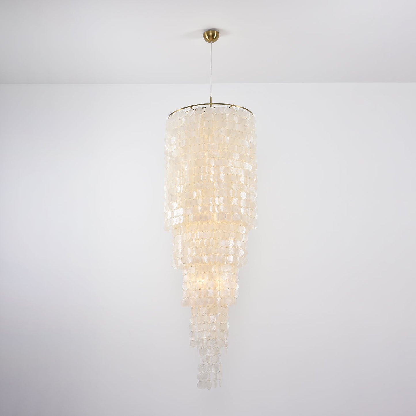 Nerida Shell Chandelier - Elegant Design with Adjustable Height & LED