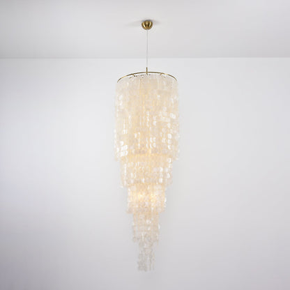 Nerida Shell Chandelier - Elegant Design with Adjustable Height & LED