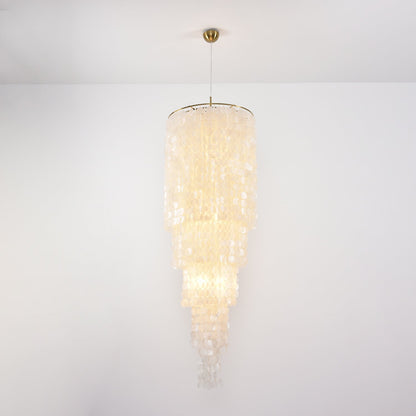 Nerida Shell Chandelier - Elegant Design with Adjustable Height & LED
