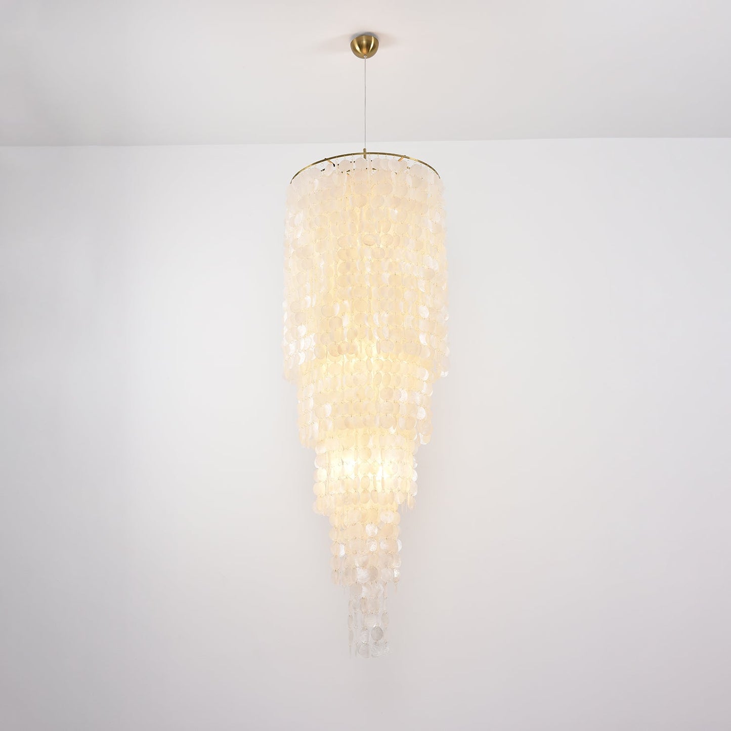 Nerida Shell Chandelier - Elegant Design with Adjustable Height & LED