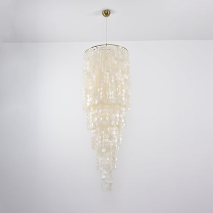 Nerida Shell Chandelier - Elegant Design with Adjustable Height & LED