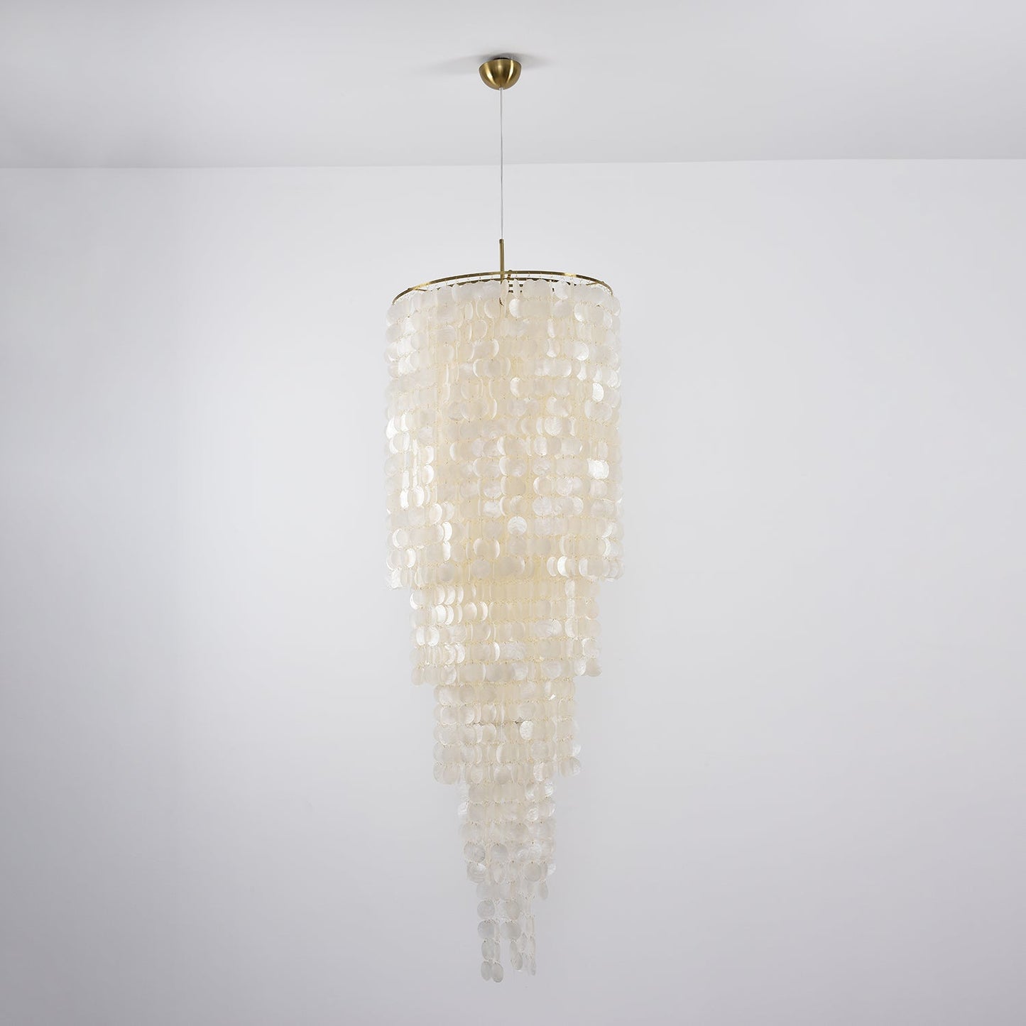 Nerida Shell Chandelier - Elegant Design with Adjustable Height & LED