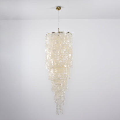 Nerida Shell Chandelier - Elegant Design with Adjustable Height & LED