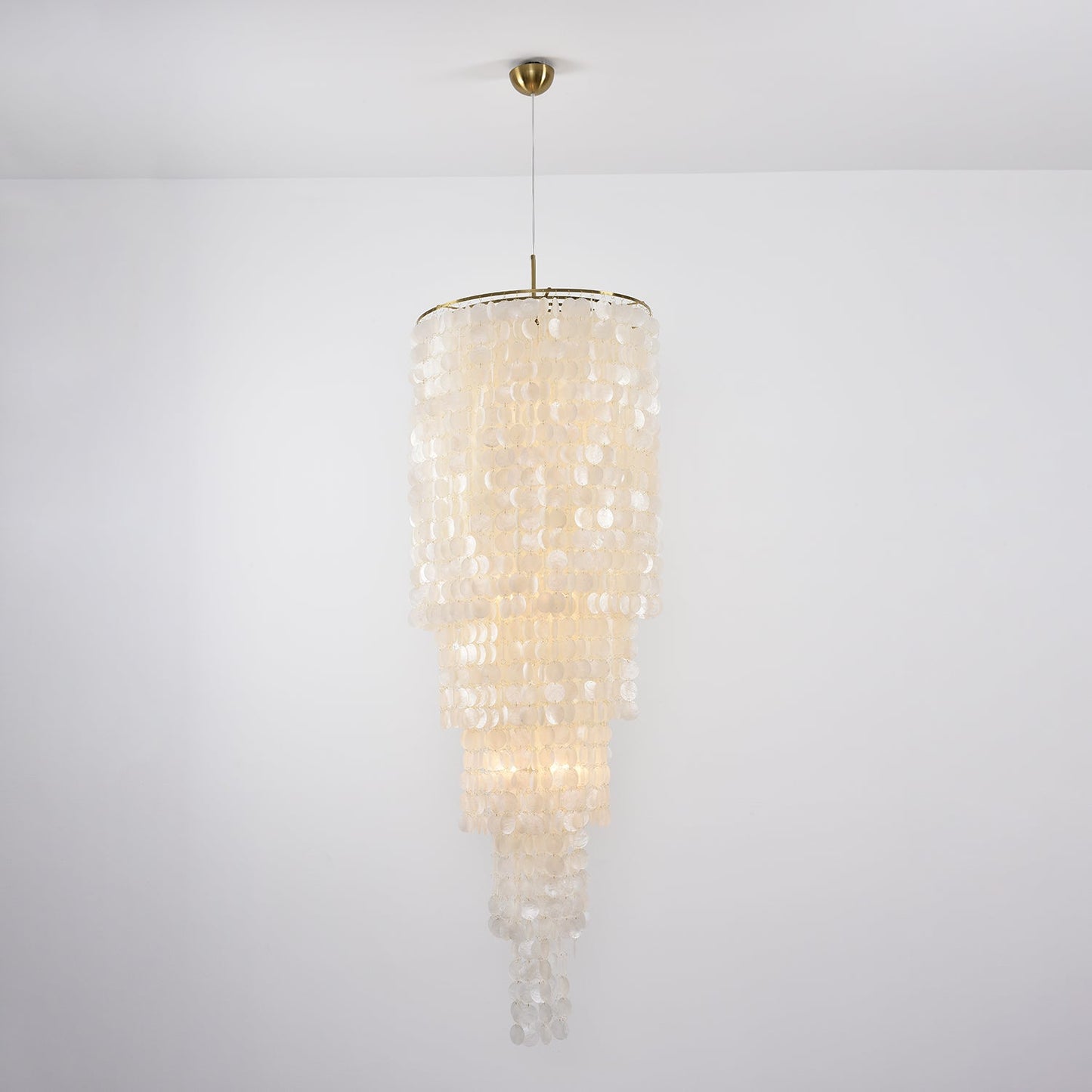 Nerida Shell Chandelier - Elegant Design with Adjustable Height & LED