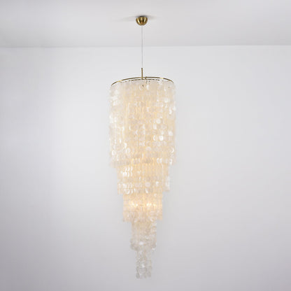 Nerida Shell Chandelier - Elegant Design with Adjustable Height & LED