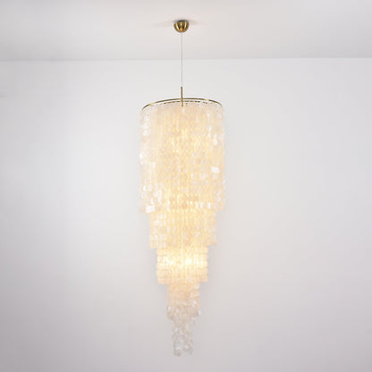 Nerida Shell Chandelier - Elegant Design with Adjustable Height & LED